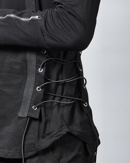 Ninja-Inspired Techwear Bandage Tee -  ninja - Ninja-Inspired Techwear Bandage Tee for Urban Style - View 6