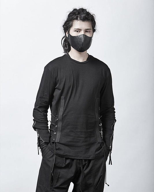 Ninja-Inspired Techwear Bandage Tee - ninja-inspired clothing - Ninja-Inspired Techwear Bandage Tee for Urban Style - Main view