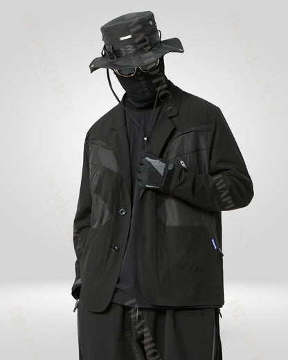 Oversized Tactical Suit Jacket -  oversized jacket - Oversized Tactical Suit Jacket for Stylish Adventures - View 6