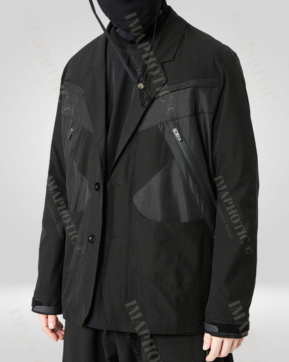 Oversized Tactical Suit Jacket -  waterproof jacket - Oversized Tactical Suit Jacket for Stylish Adventures - View 9
