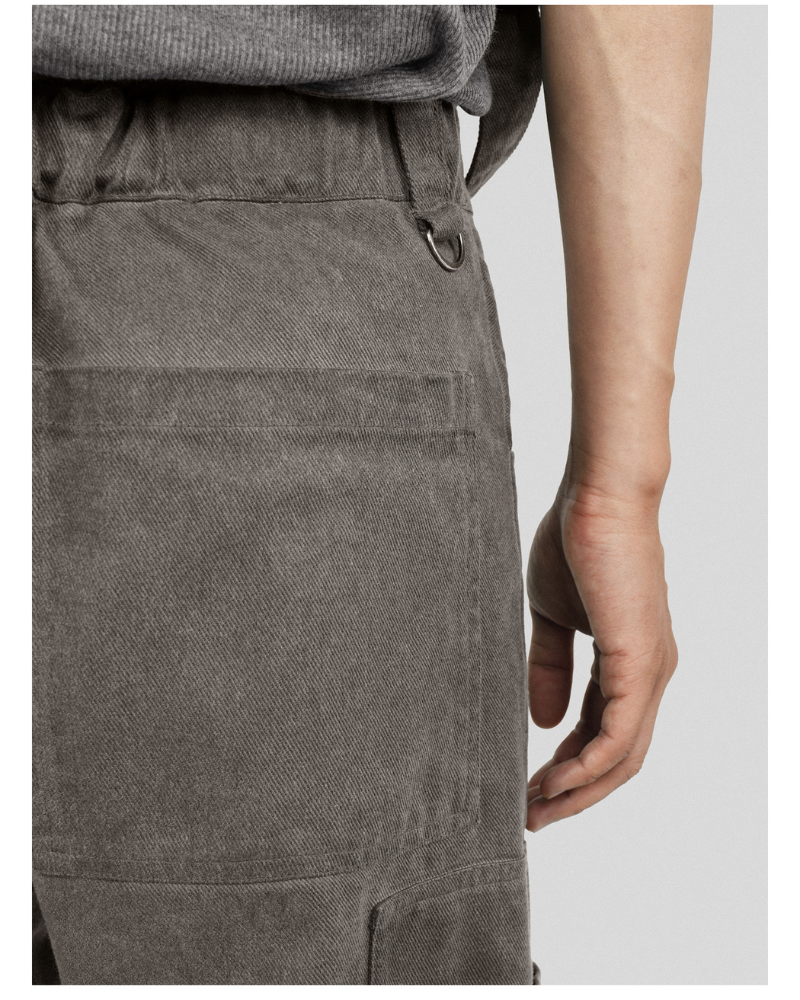 Patchwork Cargo Pants with Straps -  comfortable pants - Patchwork Cargo Pants with Creative Strap Design - View 11