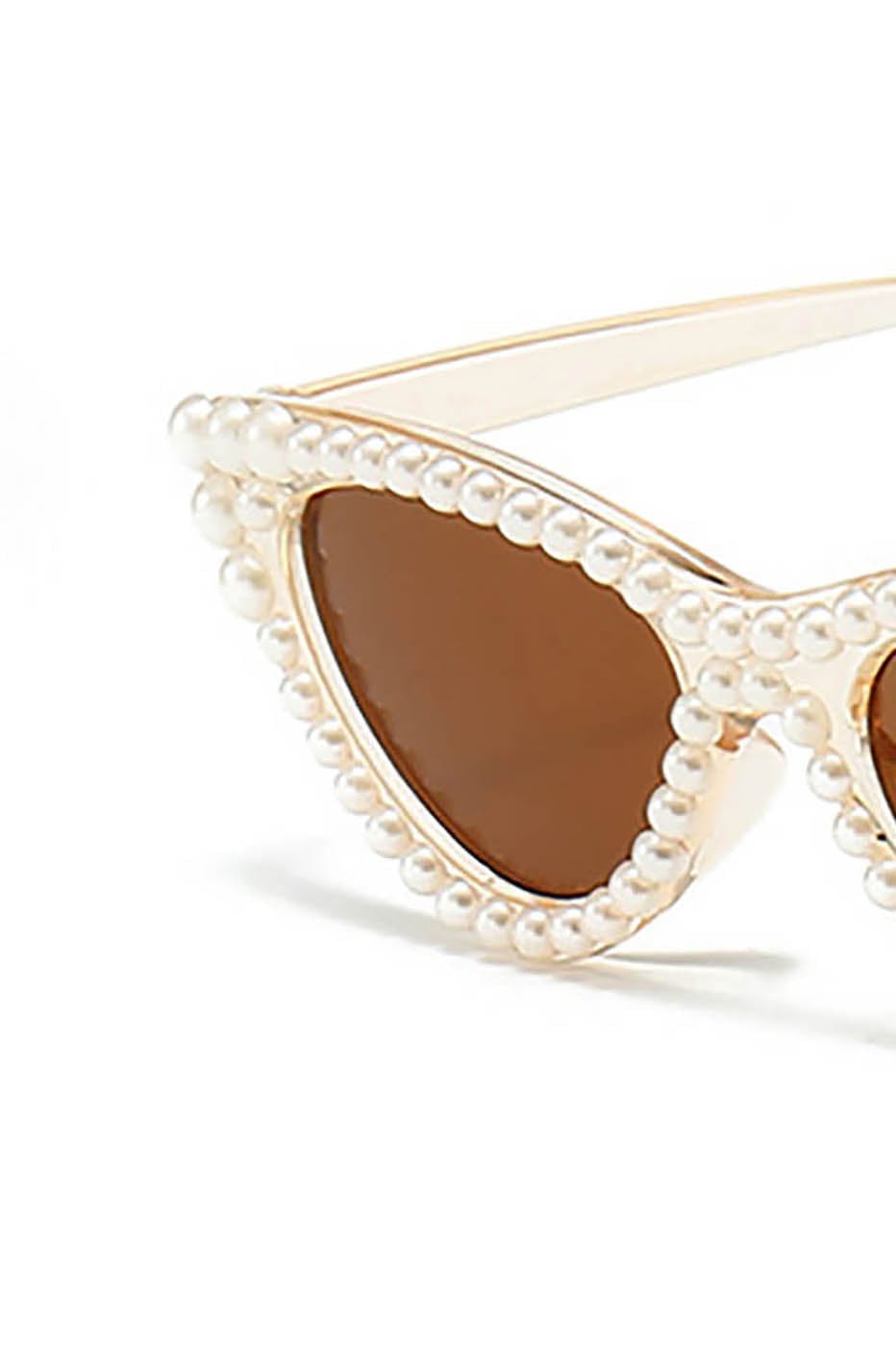 Pearl-Cat Eye Sunglasses -  modern eyewear - Stylish Pearl-Cat Eye Sunglasses for Modern Elegance - View 4
