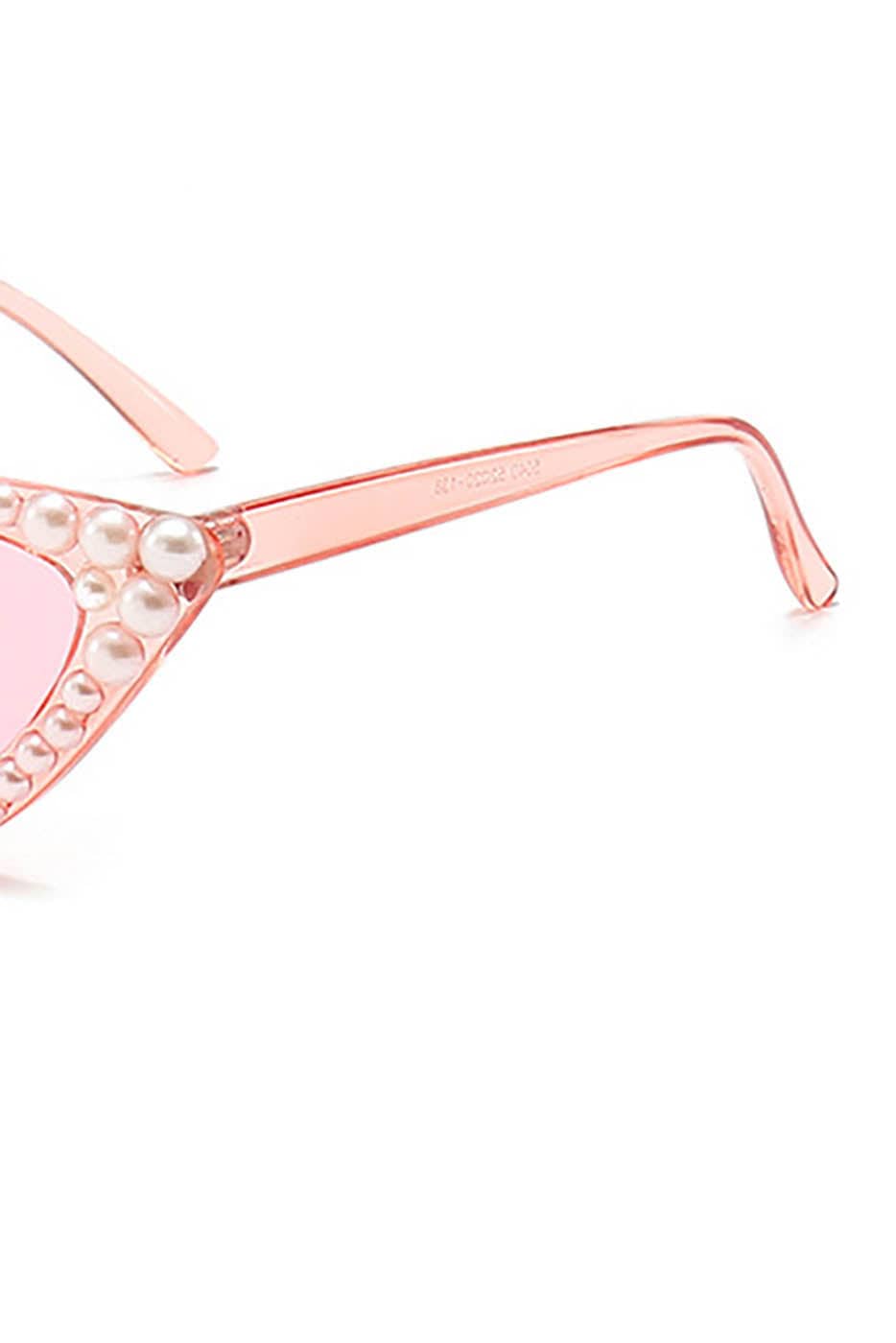 Pearl-Cat Eye Sunglasses -  pearl - Stylish Pearl-Cat Eye Sunglasses for Modern Elegance - View 5