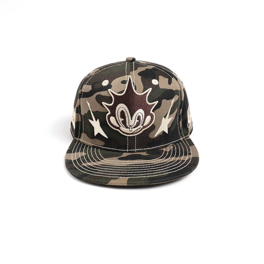 Playful Camo Character Cap - camo cap - Playful Camo Character Cap for Fun Outdoor Adventures - Main view