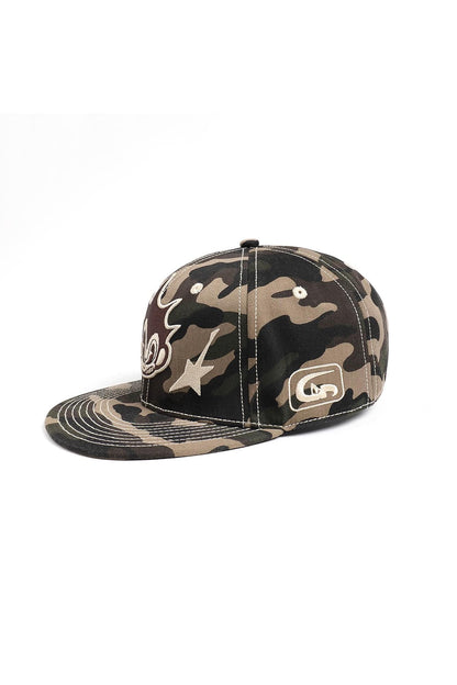 Playful Camo Character Cap -  cartoon hat - Playful Camo Character Cap for Fun Outdoor Adventures - View 4