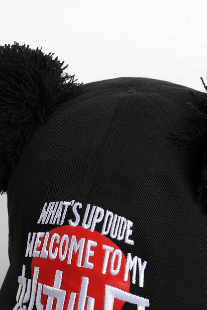 Playful Embroidered Mouse Cap - adjustable cap - Playful Embroidered Mouse Cap for Everyday Fun - View 8