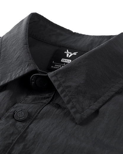Pocketed Detachable Sleeves Shirt -  futuristic fashion - Versatile Pocketed Shirt with Detachable Sleeves - View 5