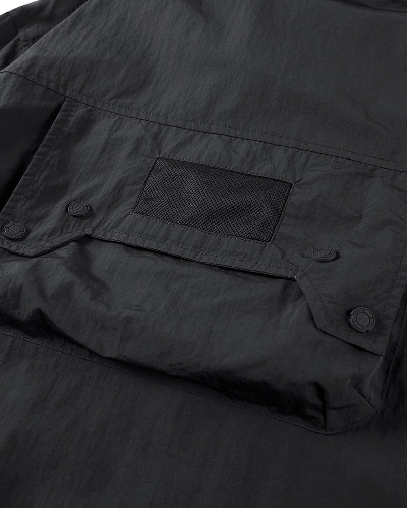Pocketed Detachable Sleeves Shirt -  futuristic style - Versatile Pocketed Shirt with Detachable Sleeves - View 6