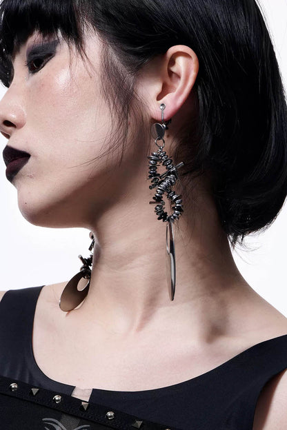 Punk Mechanical Metal Ear Clips -  bold ear accessories - Punk Mechanical Metal Ear Clips for Unique Style - View 3