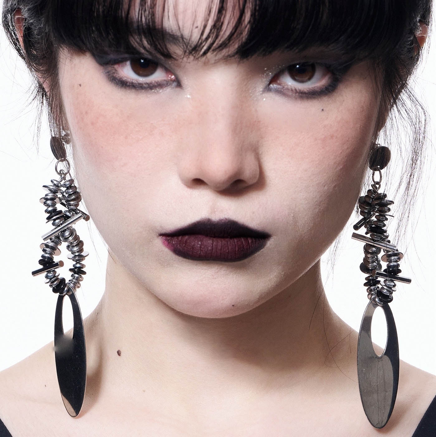 Punk Mechanical Metal Ear Clips - stainless steel earrings - Punk Mechanical Metal Ear Clips for Unique Style - View 2
