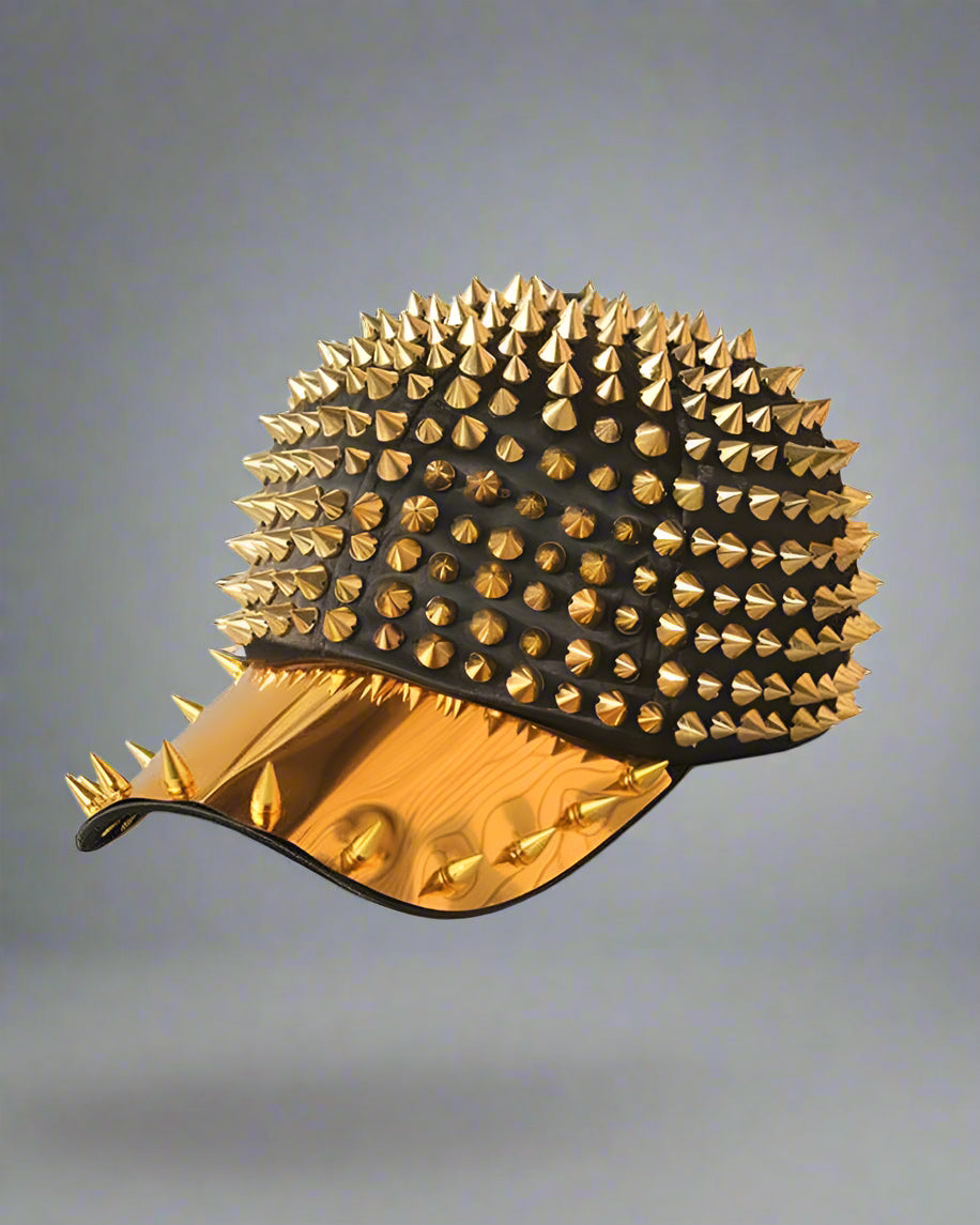 Punk Rivet Cap Adventure Hat -  adventure hat - Punk Rivet Cap: Stylish Adventure Hat for Daily Wear - View 3