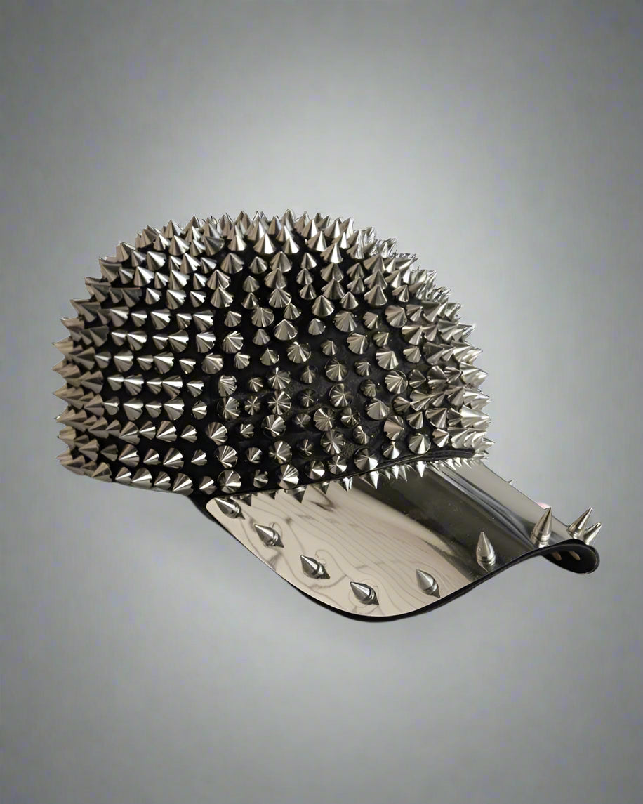 Punk Rivet Cap Adventure Hat -  fashionable headwear - Punk Rivet Cap: Stylish Adventure Hat for Daily Wear - View 4