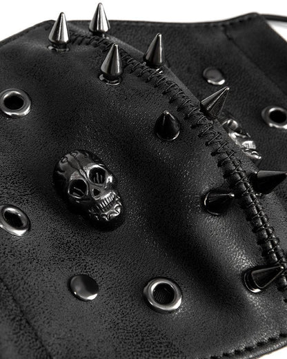 Punk Skull Rivet Mask - punk mask - Punk Skull Rivet Mask for Techwear Style - View 13