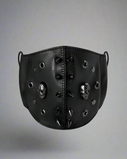 Punk Skull Rivet Mask -  streetwear accessories - Punk Skull Rivet Mask for Techwear Style - View 5