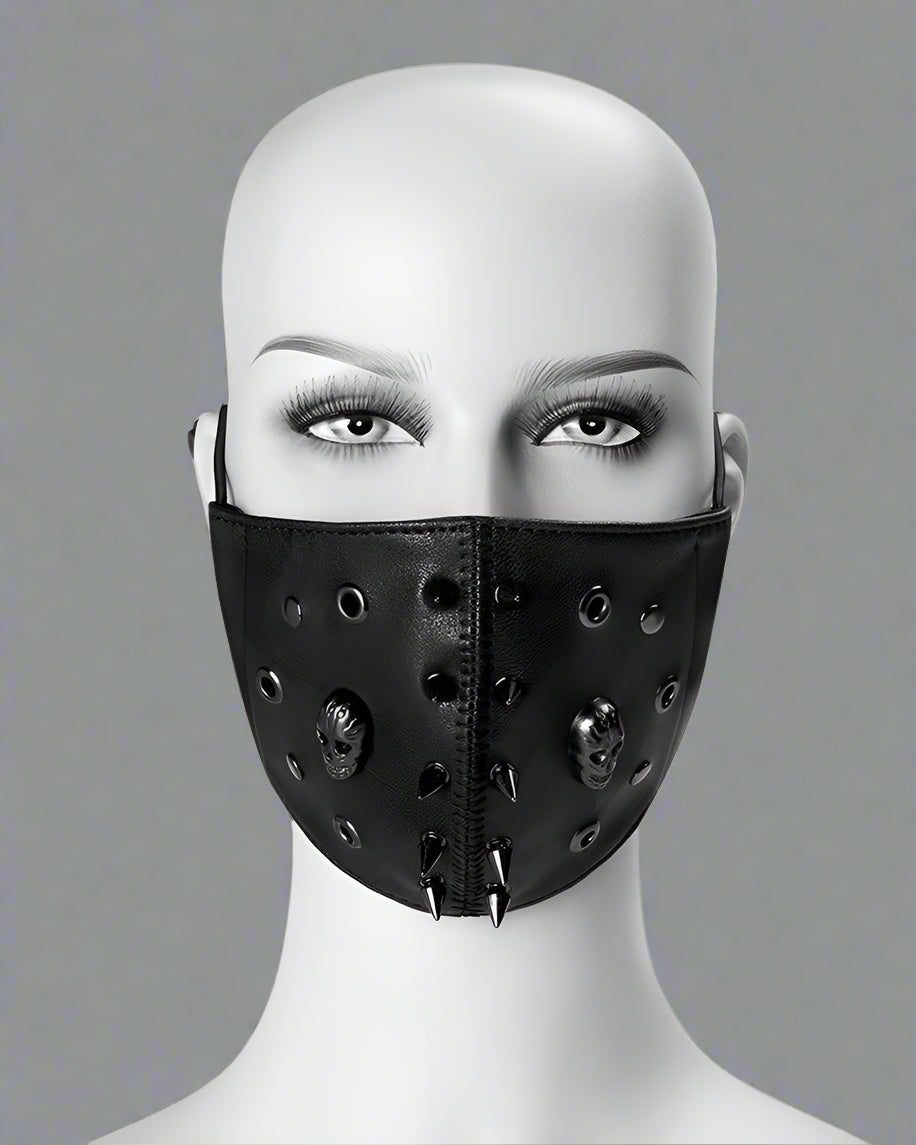 Punk Skull Rivet Mask - techwear style - Punk Skull Rivet Mask for Techwear Style - View 2
