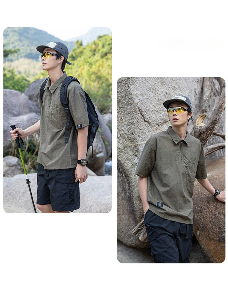 Quick-Dry Polo for Summer Adventures -  comfortable summer shirt - Quick-Dry Polo for Summer Outings and Activities - View 13