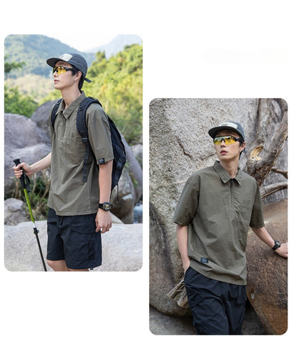 Quick-Dry Polo for Summer Adventures -  comfortable summer shirt - Quick-Dry Polo for Summer Outings and Activities - View 13