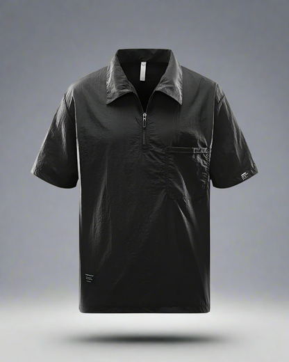 Quick-Dry Polo for Summer Adventures - Summer Techwear - Quick-Dry Polo for Summer Outings and Activities - View 3