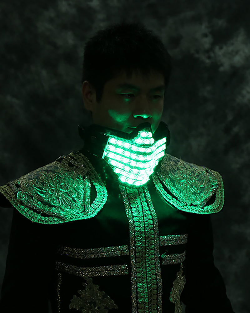 Radiant Cyberpunk Glow Mask - cyberpunk mask - Radiant Cyberpunk Glow Mask for Events and Nighttime Wear - View 8