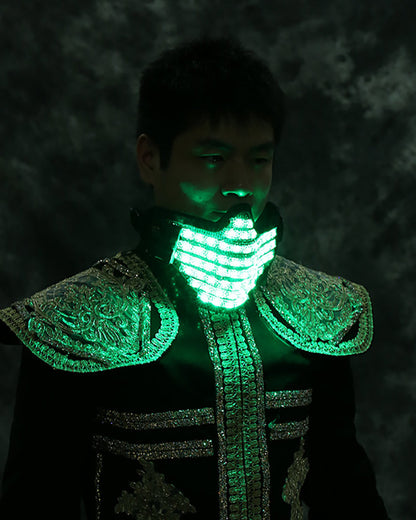 Radiant Cyberpunk Glow Mask - cyberpunk mask - Radiant Cyberpunk Glow Mask for Events and Nighttime Wear - View 8