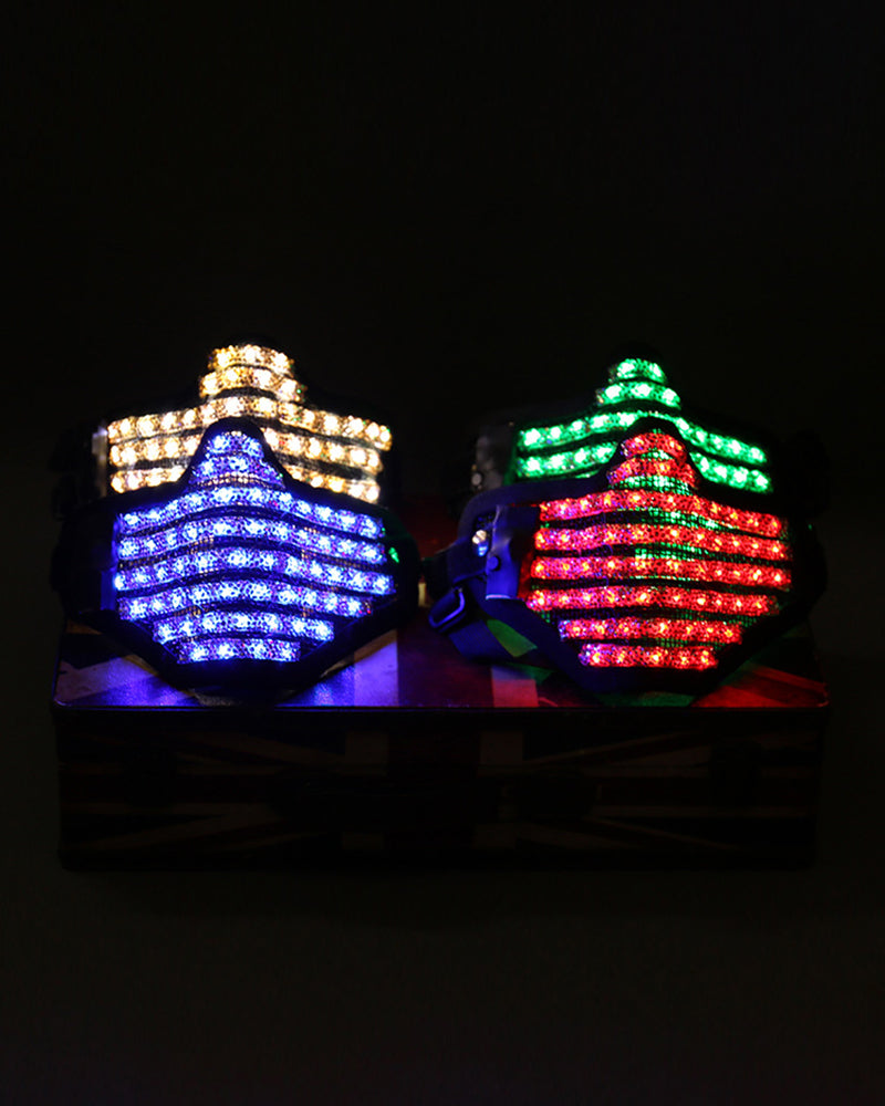Radiant Cyberpunk Glow Mask -  face mask - Radiant Cyberpunk Glow Mask for Events and Nighttime Wear - View 10
