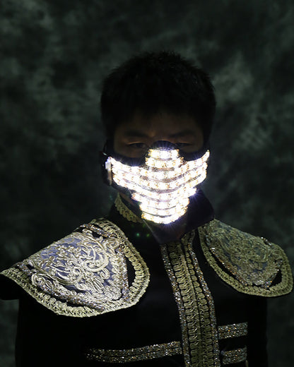 Radiant Cyberpunk Glow Mask -  light up mask - Radiant Cyberpunk Glow Mask for Events and Nighttime Wear - View 6