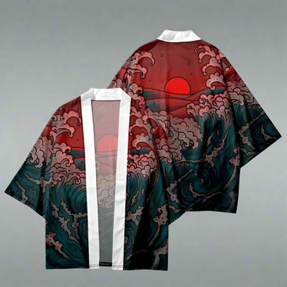 Radiant Sunset Kimono -  cardigan - Radiant Sunset Kimono for Stylish Layering - View 3