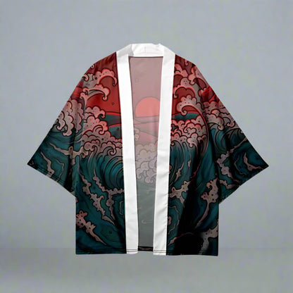 Radiant Sunset Kimono - kimono - Radiant Sunset Kimono for Stylish Layering - Main view