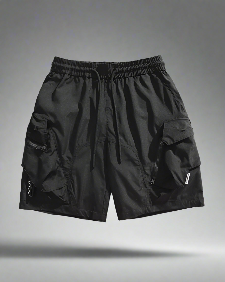 Rapid-Dry Adventure Cargo Shorts - Summer Techwear - Quick-Dry Cargo Shorts for Outdoor Activities - View 3
