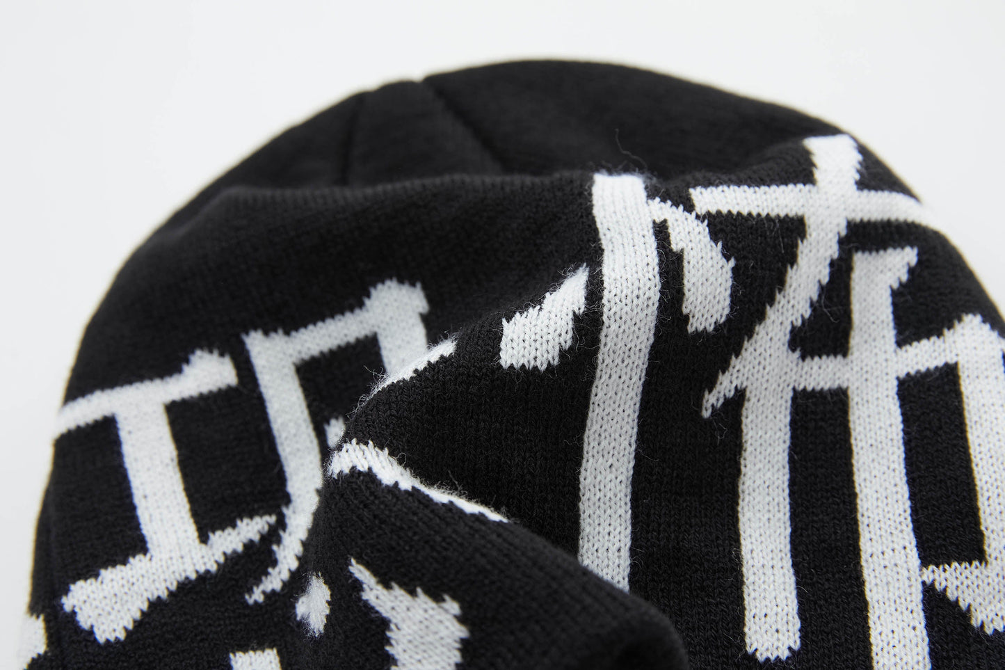 Rebel Knit Beanie - bold fashion statements - Rebel Knit Beanie with Bold Chinese Design - View 9
