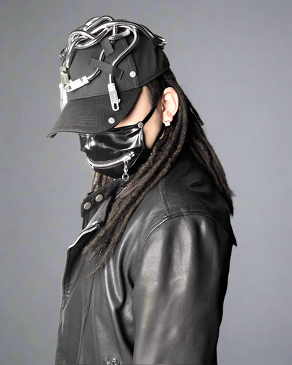 Rebel Vibe Snake Chain Cap -  adjustable cap - Rebel Vibe Snake Chain Baseball Cap for Street Style - View 3