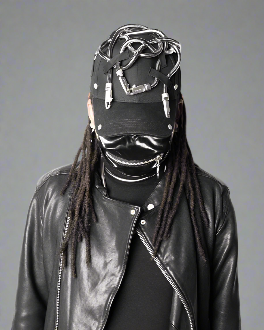 Rebel Vibe Snake Chain Cap - snake chain cap - Rebel Vibe Snake Chain Baseball Cap for Street Style - View 2