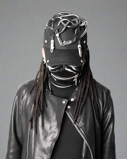 Rebel Vibe Snake Chain Cap - snake chain cap - Rebel Vibe Snake Chain Baseball Cap for Street Style - View 2