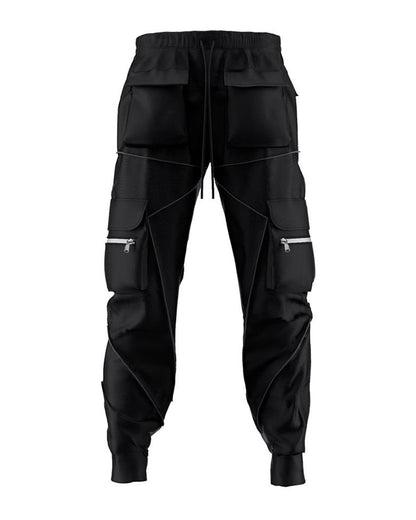 Reflective Black Tactical Cargo Pants -  tactical wear - Reflective Black Tactical Cargo Pants for Style and Safety - View 7