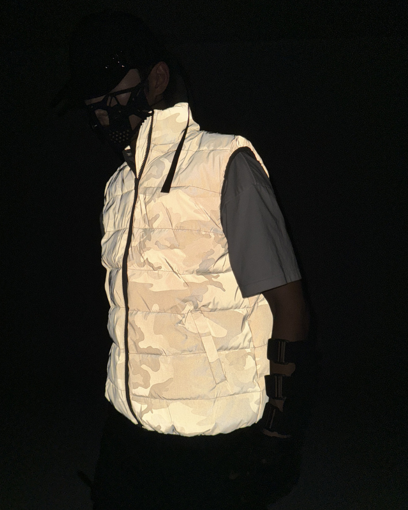 Reflective Camouflage Winter Vest -  camouflage outdoor clothing - Reflective Camouflage Winter Vest for Outdoor Adventures - View 4