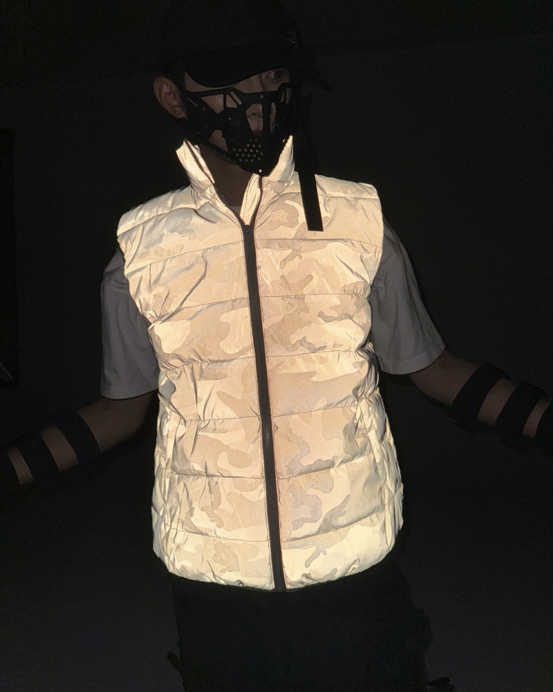 Reflective Camouflage Winter Vest -  camouflage vest - Reflective Camouflage Winter Vest for Outdoor Adventures - View 5