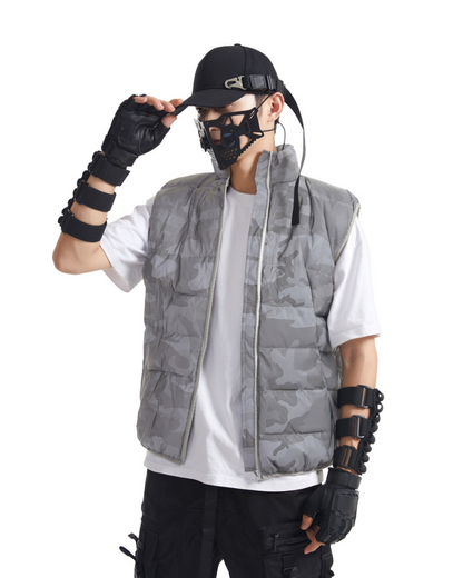 Reflective Camouflage Winter Vest -  outdoor vest - Reflective Camouflage Winter Vest for Outdoor Adventures - View 6