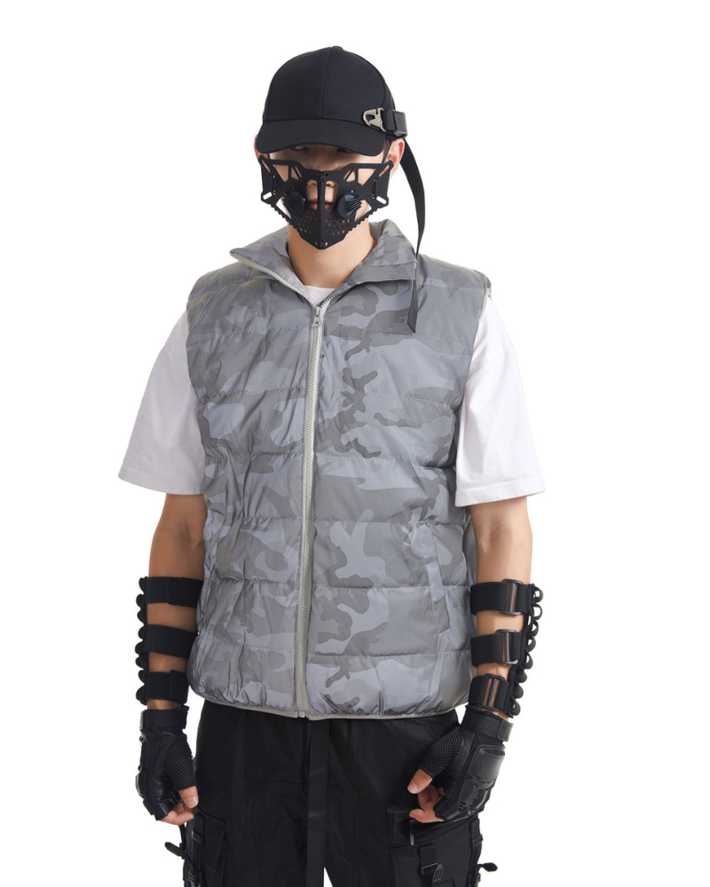 Reflective Camouflage Winter Vest -  safety reflective vest - Reflective Camouflage Winter Vest for Outdoor Adventures - View 7