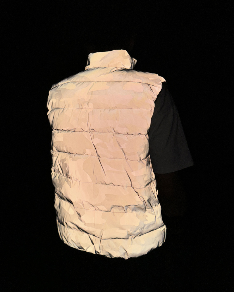 Reflective Camouflage Winter Vest - winter techwear - Reflective Camouflage Winter Vest for Outdoor Adventures - View 3