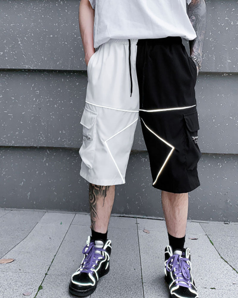 Reflective Cargo Combat Shorts -  cargo shorts - Reflective Cargo Combat Shorts for All Activities - View 4