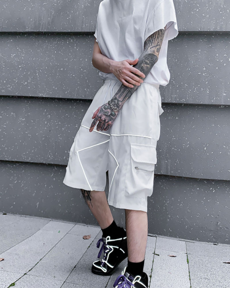 Reflective Cargo Combat Shorts -  comfortable cargo shorts - Reflective Cargo Combat Shorts for All Activities - View 6