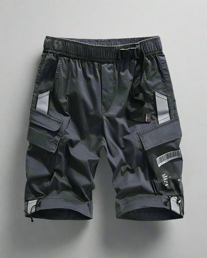 Reflective Cargo Shorts for Adventure -  durable cargo shorts - Reflective Cargo Shorts for Urban Adventures - View 3