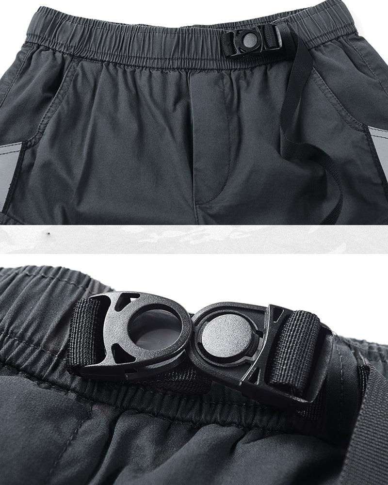 Reflective Cargo Shorts for Adventure -  reflective shorts - Reflective Cargo Shorts for Urban Adventures - View 5