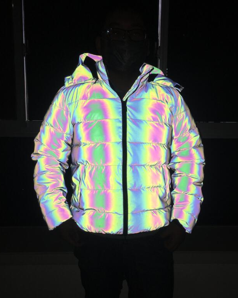 Reflective High-Tech Winter Coat -  winter coat - Stylish Reflective High-Tech Winter Coat - View 8