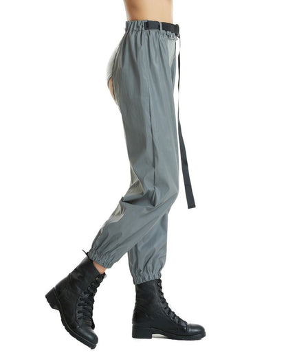 Reflective Rave Open-Crotch Pants - colorful reflective design - Reflective Open-Crotch Pants for Rave and Casual Wear - View 9