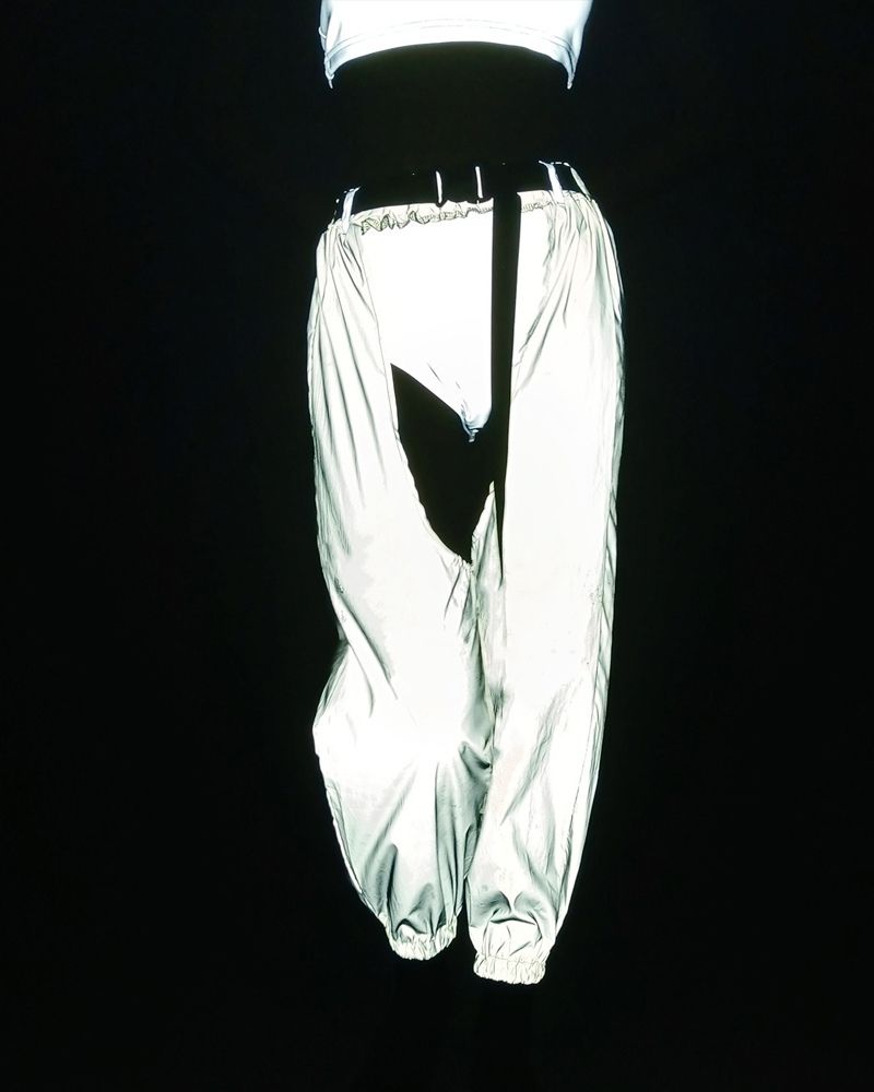 Reflective Rave Open-Crotch Pants -  open-crotch - Reflective Open-Crotch Pants for Rave and Casual Wear - View 6
