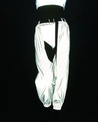 Reflective Rave Open-Crotch Pants -  open-crotch - Reflective Open-Crotch Pants for Rave and Casual Wear - View 6