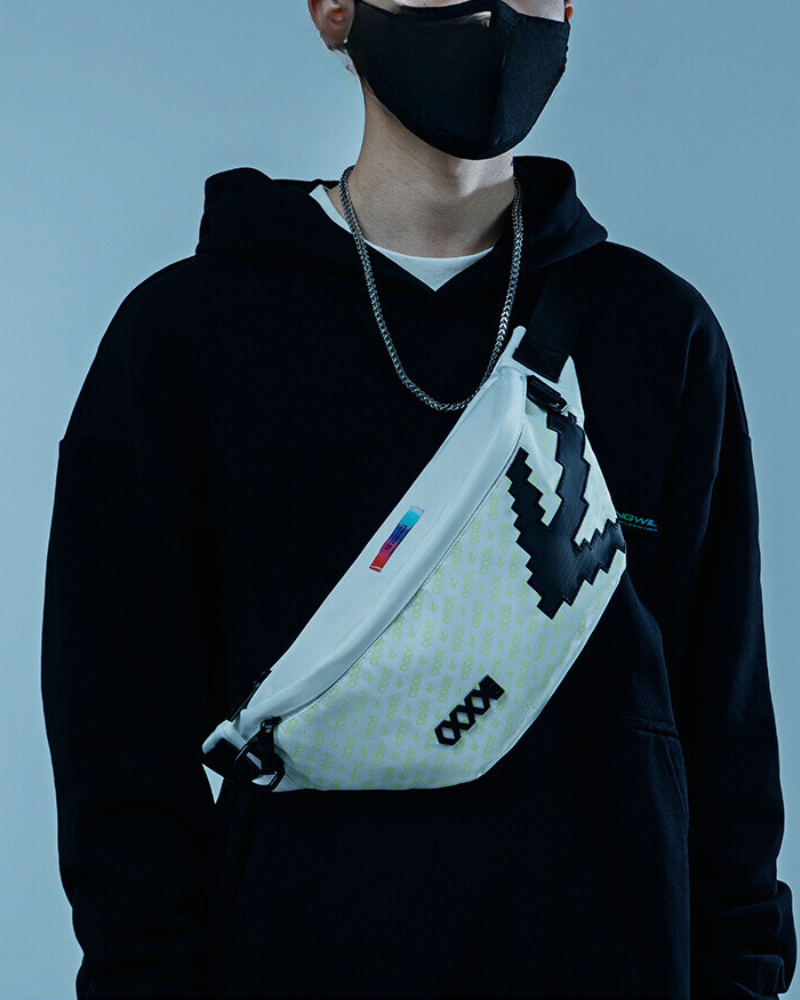 Reflective Techwear Chest Bag -  waterproof chest bag - Reflective Techwear Chest Bag for Night Adventures - View 6