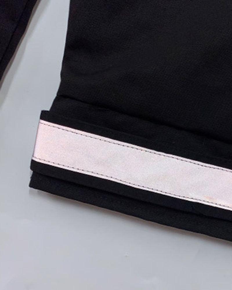 Reflective Techwear Hooded Jacket - reflective jacket - Reflective Hooded Jacket for Techwear and Urban Adventure - View 8