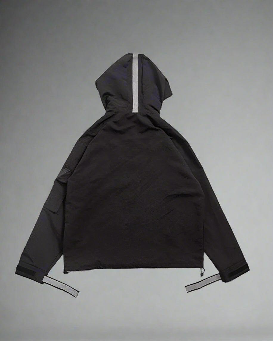Reflective Hooded Jacket for Techwear and Urban Adventure – Imaphotic